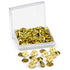 100 Brass Butterfly Clutch Pin Backs for Pins (Boxed)-Brooches & Lapel Pins-Lapel Pin Corner