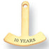 11/16 x 5/8 Inch Rocker Bar with "Year" of Service Imprint - Lapel Pin Corner