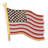 1/2 Inch American Flag-Eagle Enameled Lapel Pin-Brooches & Lapel Pins-Lapel Pin Corner