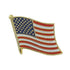 1/2 Inch Gold American Flag Enameled Lapel Pin - Lapel Pin Corner