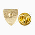 1/2 x 1/2 Inch Gold Enameled Episcopal Cross Shield Lapel Pin-Brooches & Lapel Pins-Lapel Pin Corner