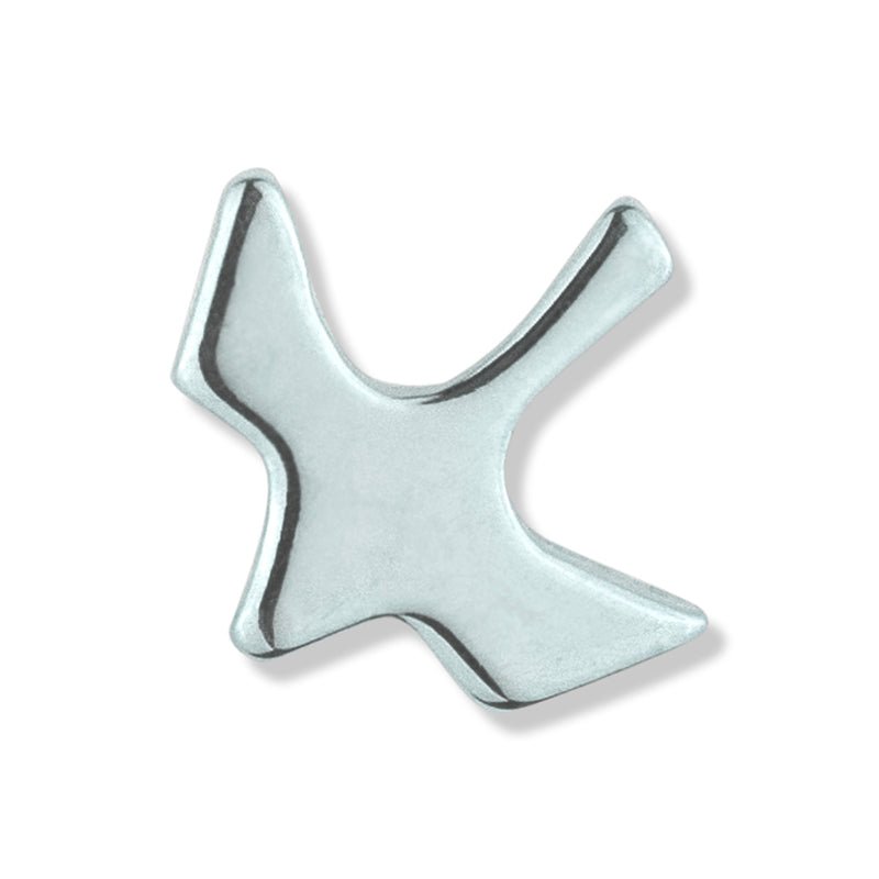 1/2 x 1/2 Inch Polished Dove Lapel Pin - Lapel Pin Corner