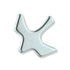 1/2 x 1/2 Inch Polished Dove Lapel Pin - Lapel Pin Corner