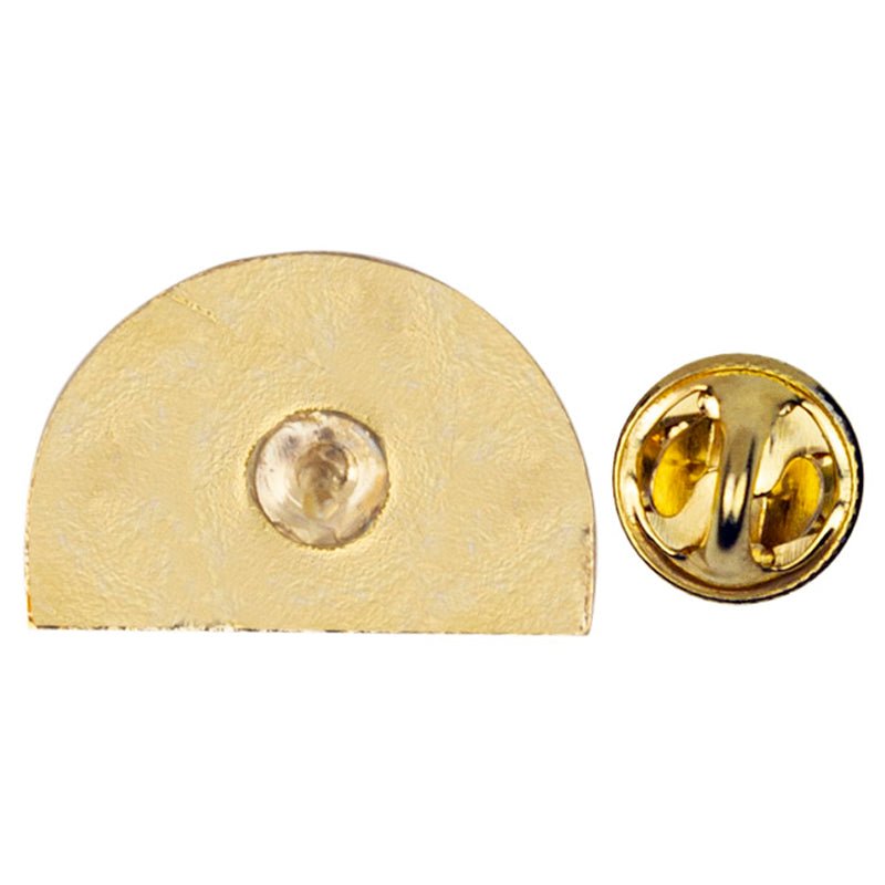 1/2 x 3/4 Inch Gold Enameled De Colores Rainbow Lapel Pin-Brooches & Lapel Pins-Lapel Pin Corner