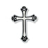 3/4 Inch Budded Ends Enameled Cross Lapel Pin-Brooches & Lapel Pins-Lapel Pin Corner