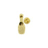 3/4 Inch Gold "Bowling" Chenille Pin-Brooches & Lapel Pins-Lapel Pin Corner