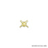 3/4 Inch Gold Cross Bats with Home Plate Chenille Pin-Brooches & Lapel Pins-Lapel Pin Corner