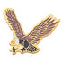 3/4 Inch Gold Enameled Eagle Mascot Lapel Pin-Brooches & Lapel Pins-Lapel Pin Corner