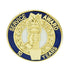 3/4 Inch Gold "Service Award in Years" with Torch and Hand Enameled Lapel Pin-Brooches & Lapel Pins-Lapel Pin Corner