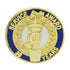 3/4 Inch Gold "Service Award in Years" with Torch and Hand Enameled Lapel Pin-Brooches & Lapel Pins-Lapel Pin Corner