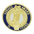 3/4 Inch Gold "Service Award in Years" with Torch and Hand Enameled Lapel Pin-Brooches & Lapel Pins-Lapel Pin Corner