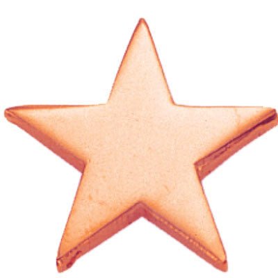 3/4 Inch Polished Star Lapel Pin-Brooches & Lapel Pins-Lapel Pin Corner