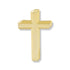 3/4 Inch 3 - Dimensional Gold Cross Lapel Pin - Lapel Pin Corner