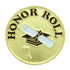 3/4 Inch Gold "Honor Roll" with Graduation Cap and Diploma Scroll Enameled Lapel Pin - Lapel Pin Corner