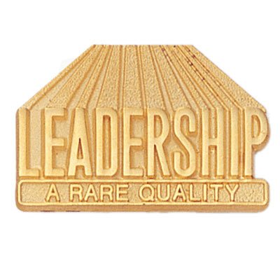 3/4 Inch Gold Leadership Lapel Pin - Lapel Pin Corner