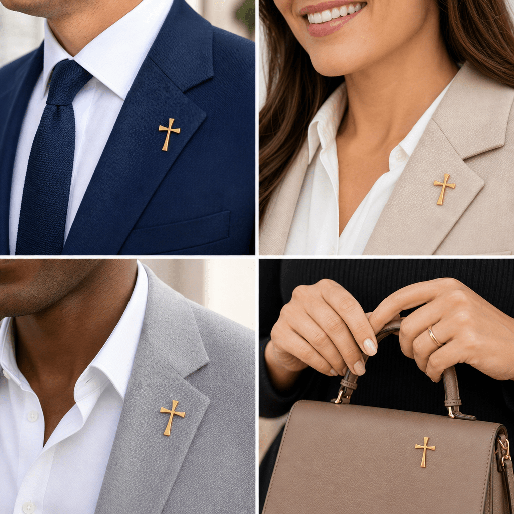 3/4 Inch Gold Maltese Cross Lapel Pin - Lapel Pin Corner