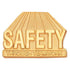 3/4 Inch Gold "Safety Through Teamwork" Lapel Pin - Lapel Pin Corner