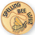 3/4 Inch Gold "Spelling Bee Whiz" with Bee Enameled Lapel Pin - Lapel Pin Corner
