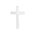 3/4 Inch Polished Sterling Silver Cross Pin With Spring Loaded Quality Clutch - Lapel Pin Corner