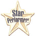 3/4 Inch Star Performance Enameled Lapel Pin - Lapel Pin Corner