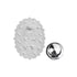 3/4 Inch Two - Toned Sterling Silver Miraculous Medal Pin With Spring Loaded Quality Clutch - Lapel Pin Corner