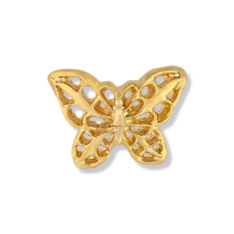 3/8 Inch Gold Filigree Butterfly Lapel Pin - Lapel Pin Corner