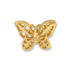 3/8 Inch Gold Filigree Butterfly Lapel Pin - Lapel Pin Corner