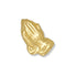 3/8 Inch Gold Praying Hands Lapel Pin - Lapel Pin Corner