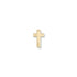 3/8 Inch Polished Gold Cross Lapel Pin - Lapel Pin Corner