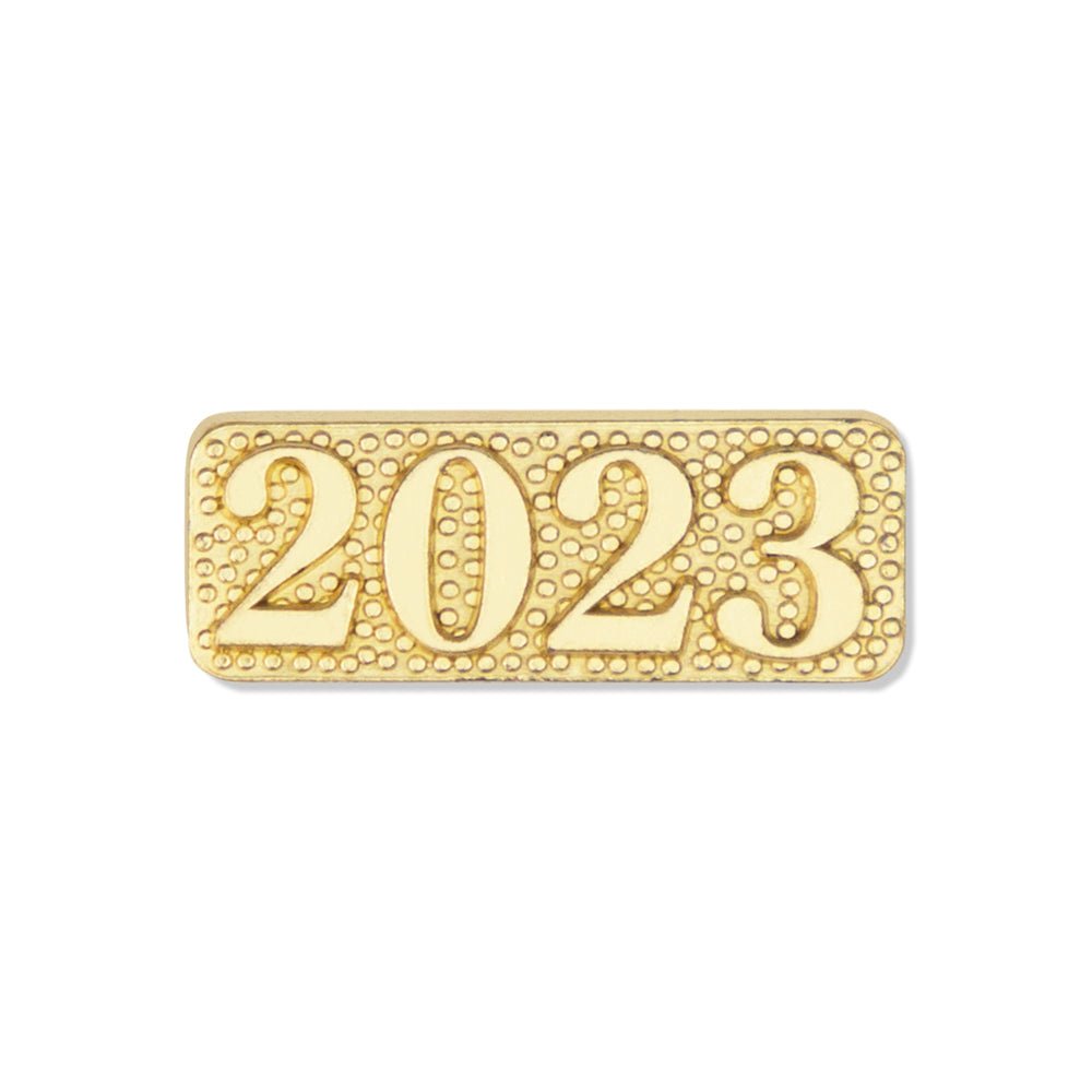 3/8 x 1 Inch 2023 Graduation Chenille Pin-Brooches & Lapel Pins-Lapel Pin Corner