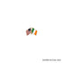 5/8 Inch American and Irish Crossed Flags Lapel Pin-Brooches & Lapel Pins-Lapel Pin Corner