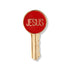 5/8 Inch Gold Enameled Jesus Key Lapel Pin-Brooches & Lapel Pins-Lapel Pin Corner