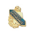 5/8 Inch Gold "Perfect Attendance" with Torch and Wreath Enameled Lapel Pin-Brooches & Lapel Pins-Lapel Pin Corner