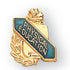 5/8 Inch Gold "Physical Education" with Torch and Wreath Enameled Lapel Pin-Brooches & Lapel Pins-Lapel Pin Corner