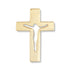 5/8 Inch Gold Pierced Crucifix Lapel Pin-Brooches & Lapel Pins-Lapel Pin Corner