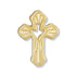 5/8 Inch Gold Pierced Dove and Cross Lapel Pin-Brooches & Lapel Pins-Lapel Pin Corner