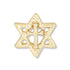 5/8 Inch Gold Star of David with Cross Lapel Pin-Brooches & Lapel Pins-Lapel Pin Corner