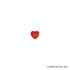 5/8 Inch I Make a Difference Enameled Heart Lapel Pin-Brooches & Lapel Pins-Lapel Pin Corner