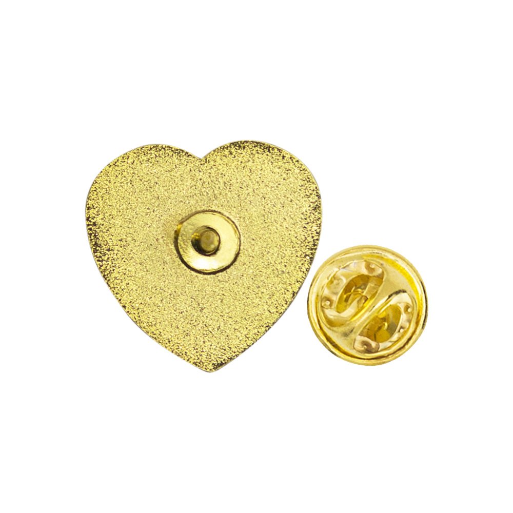 5/8 Inch I Make a Difference Enameled Heart Lapel Pin-Brooches & Lapel Pins-Lapel Pin Corner