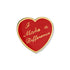 5/8 Inch I Make a Difference Enameled Heart Lapel Pin-Brooches & Lapel Pins-Lapel Pin Corner