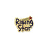 5/8 x 1/2 Inch Gold Enameled Rising Star Lapel Pin-Brooches & Lapel Pins-Lapel Pin Corner