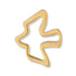5/8 x 3/4 Inch Pierced Outline Gold Dove Lapel Pin - Lapel Pin Corner