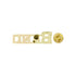 7/16 Inch Gold "Band" Chenille Pin-Brooches & Lapel Pins-Lapel Pin Corner
