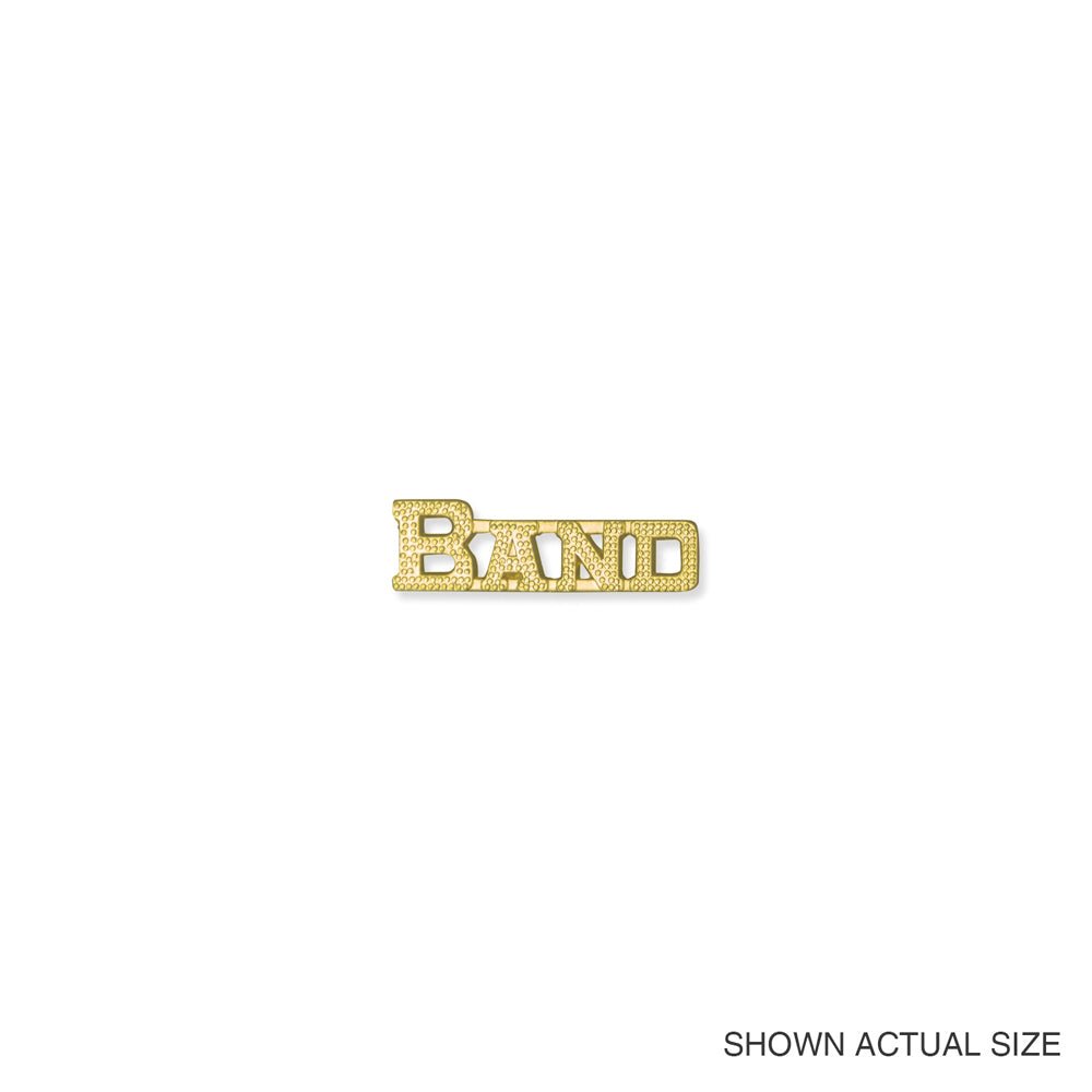 7/16 Inch Gold "Band" Chenille Pin-Brooches & Lapel Pins-Lapel Pin Corner