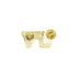 7/16 Inch Gold "JV" Sport Lapel Pin-Brooches & Lapel Pins-Lapel Pin Corner