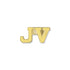 7/16 Inch Gold "JV" Sport Lapel Pin-Brooches & Lapel Pins-Lapel Pin Corner