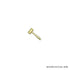 7/16 Inch Gold Judge Gavel Chenille Pin-Brooches & Lapel Pins-Lapel Pin Corner