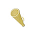 7/16 Inch Gold Megaphone Chenille Pin-Brooches & Lapel Pins-Lapel Pin Corner