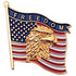 7/8 Inch American Freedom Flag Enameled Lapel Pin-Brooches & Lapel Pins-Lapel Pin Corner