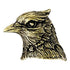 7/8 Inch BlueJay Mascot Antique Brass Pin-Brooches & Lapel Pins-Lapel Pin Corner